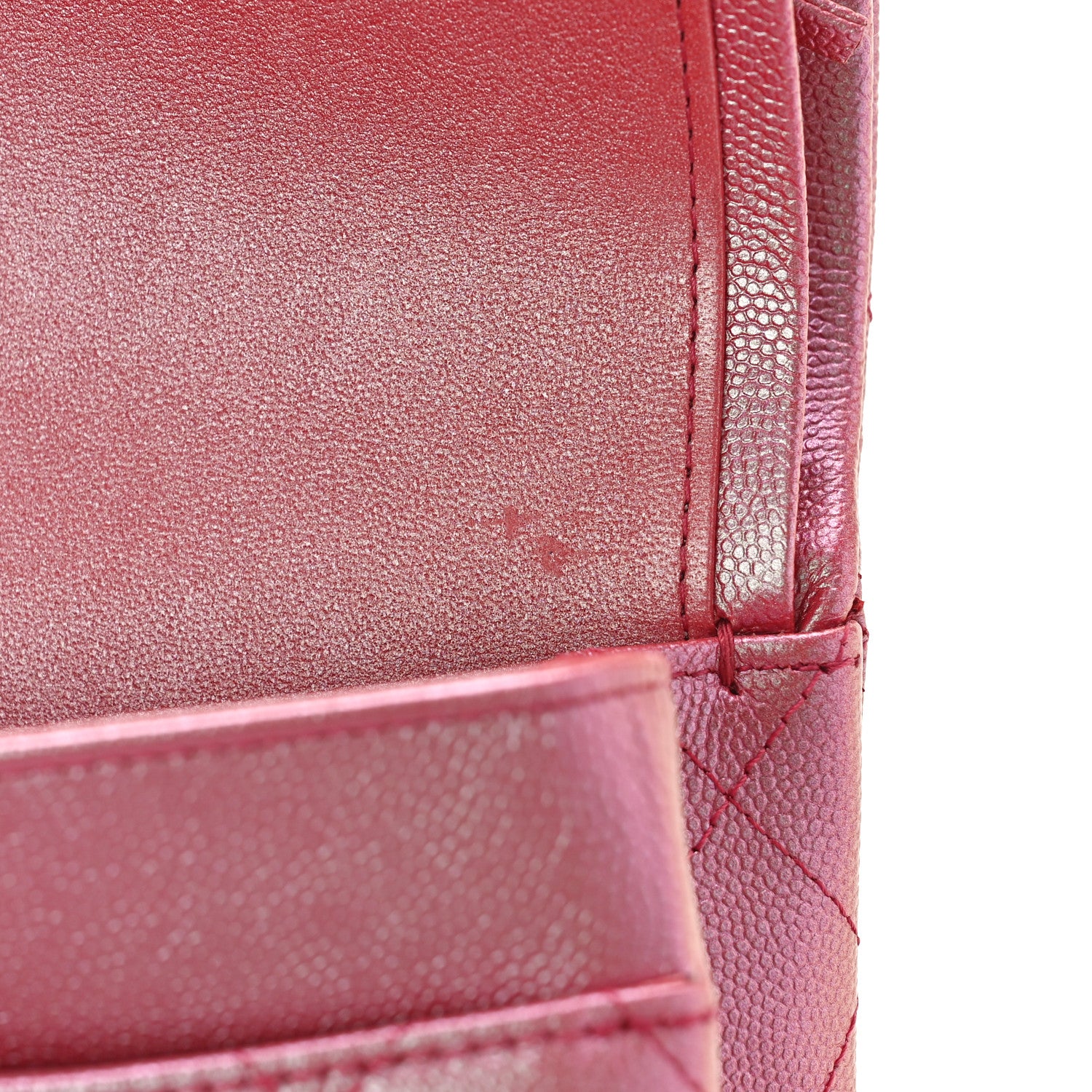 Chanel Iridescent Caviar Quilted Medium Double Flap Pink 10 of 10