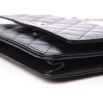 Chanel Caviar Quilted Wallet On Chain WOC Black 10 of 10