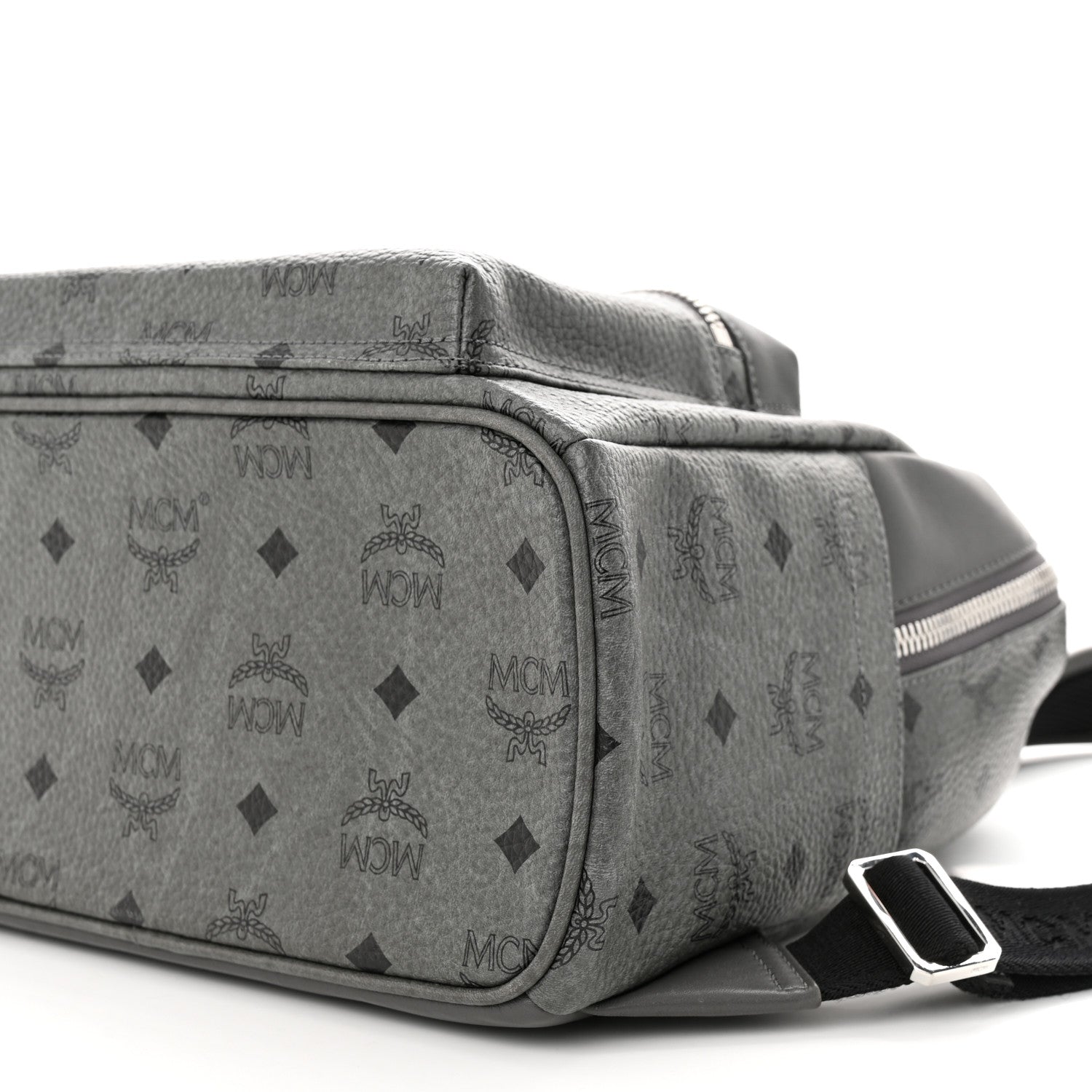 MCM Visetos Small Stark Backpack Phantom Grey 10 of 10