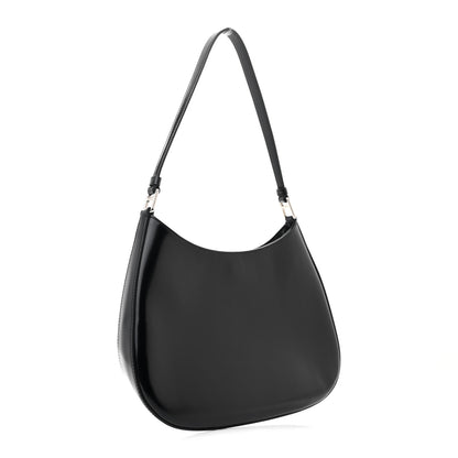 Prada Spazzolato Cleo Shoulder Bag Black 3 of 10