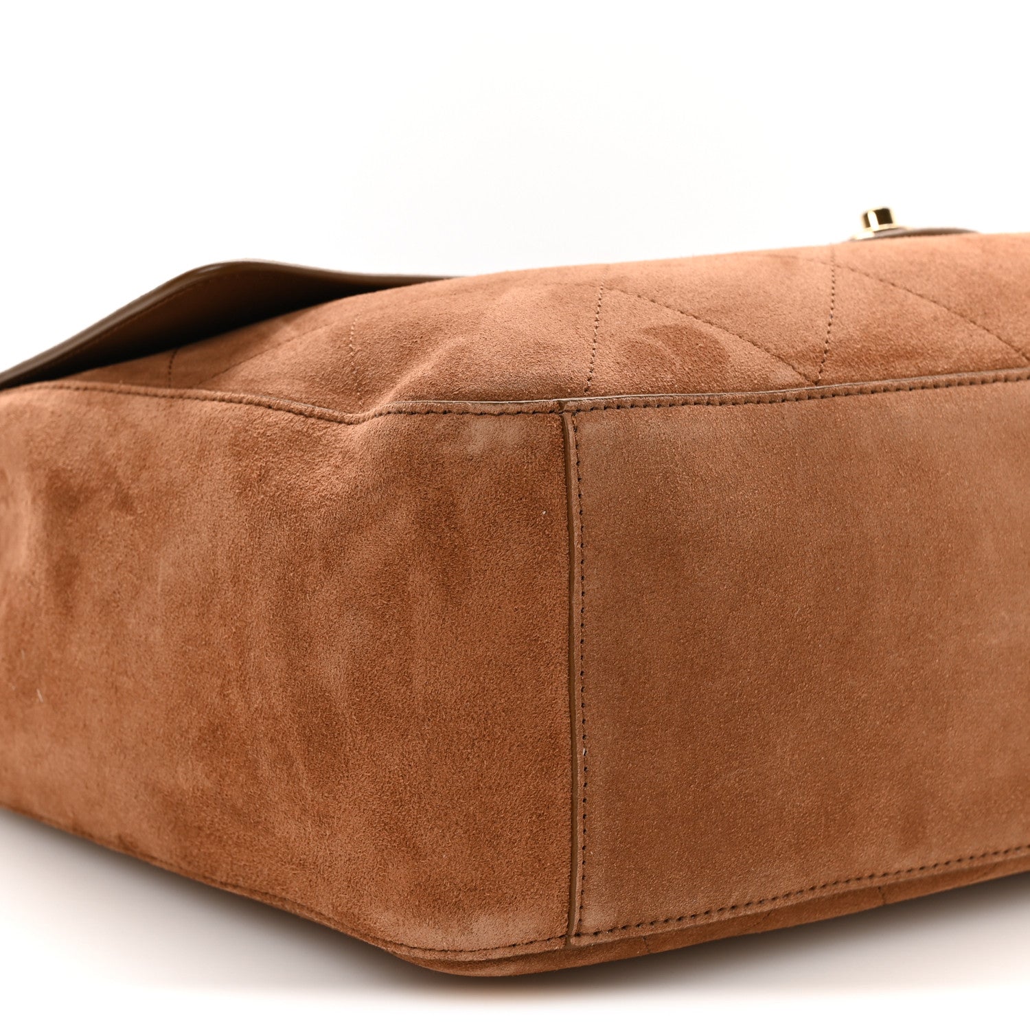 Chanel Suede Calfskin Souplissimo Maxi Flap Camel 9 of 11