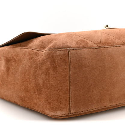 Chanel Suede Calfskin Souplissimo Maxi Flap Camel 9 of 11