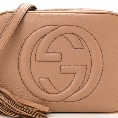 Gucci Pebbled Calfskin Small Soho Disco Bag Camelia 8 of 11