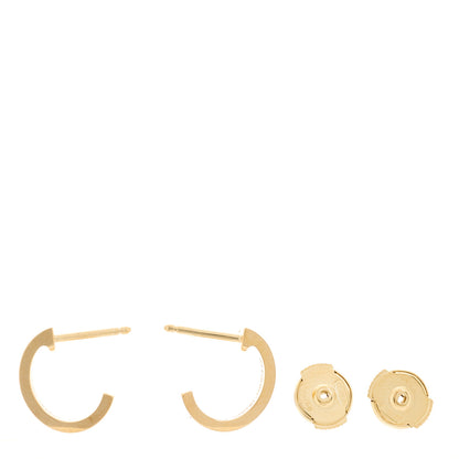 Cartier 18K Yellow Gold Small LOVE Hoop Earrings 3 of 7