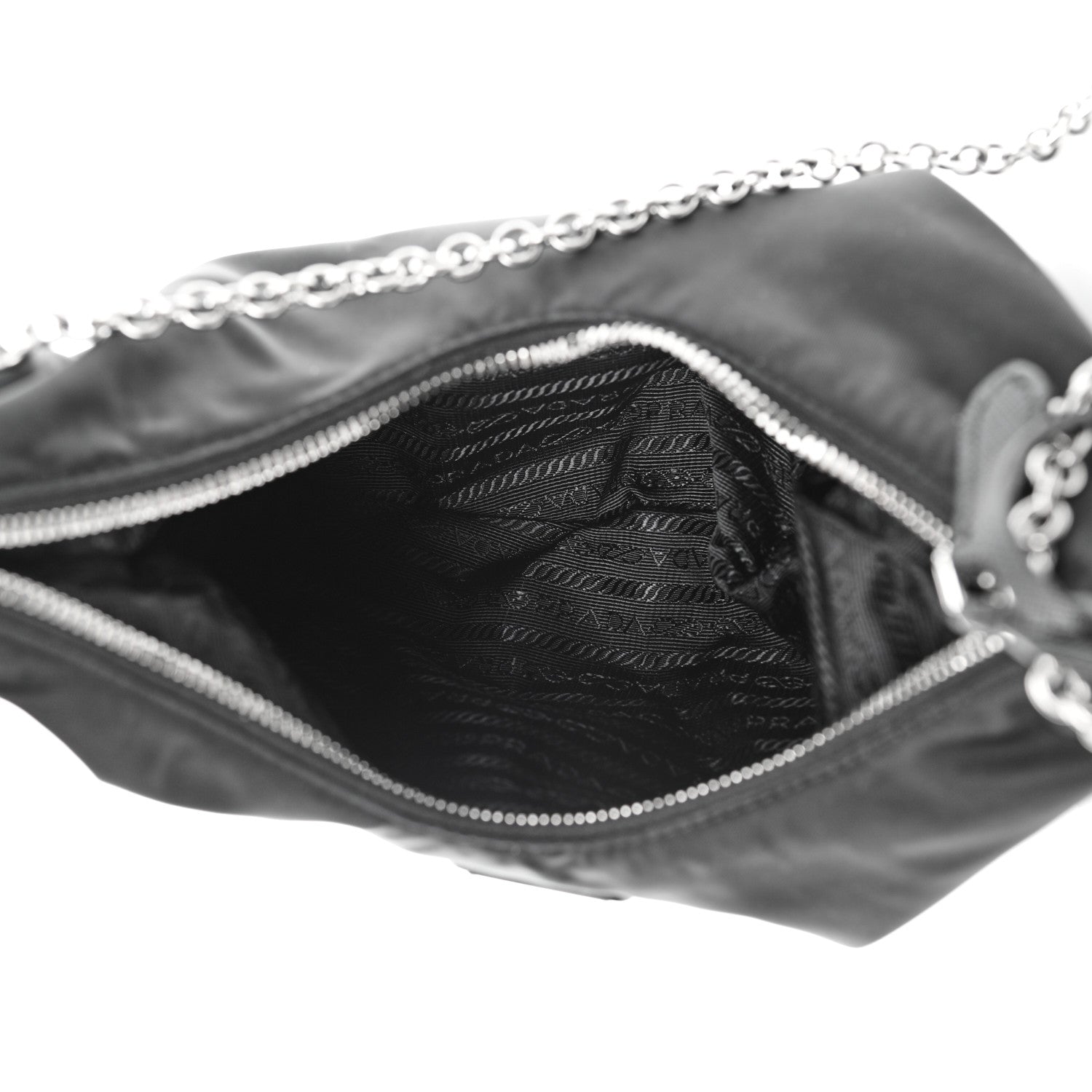Prada Tessuto Nylon Saffiano Re-Edition 2006 Shoulder Bag Black 5 of 9