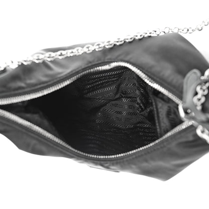 Prada Tessuto Nylon Saffiano Re-Edition 2006 Shoulder Bag Black 5 of 9