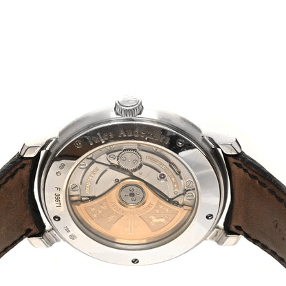 Audemars Piguet 18K White Gold Alligator 39mm Jules Audemars Automatic Watch Black 15120BC.OO.A002CR.03 4 of 5