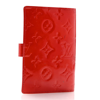 Louis Vuitton Vernis Small Ring Agenda Cover Red 3 of 9