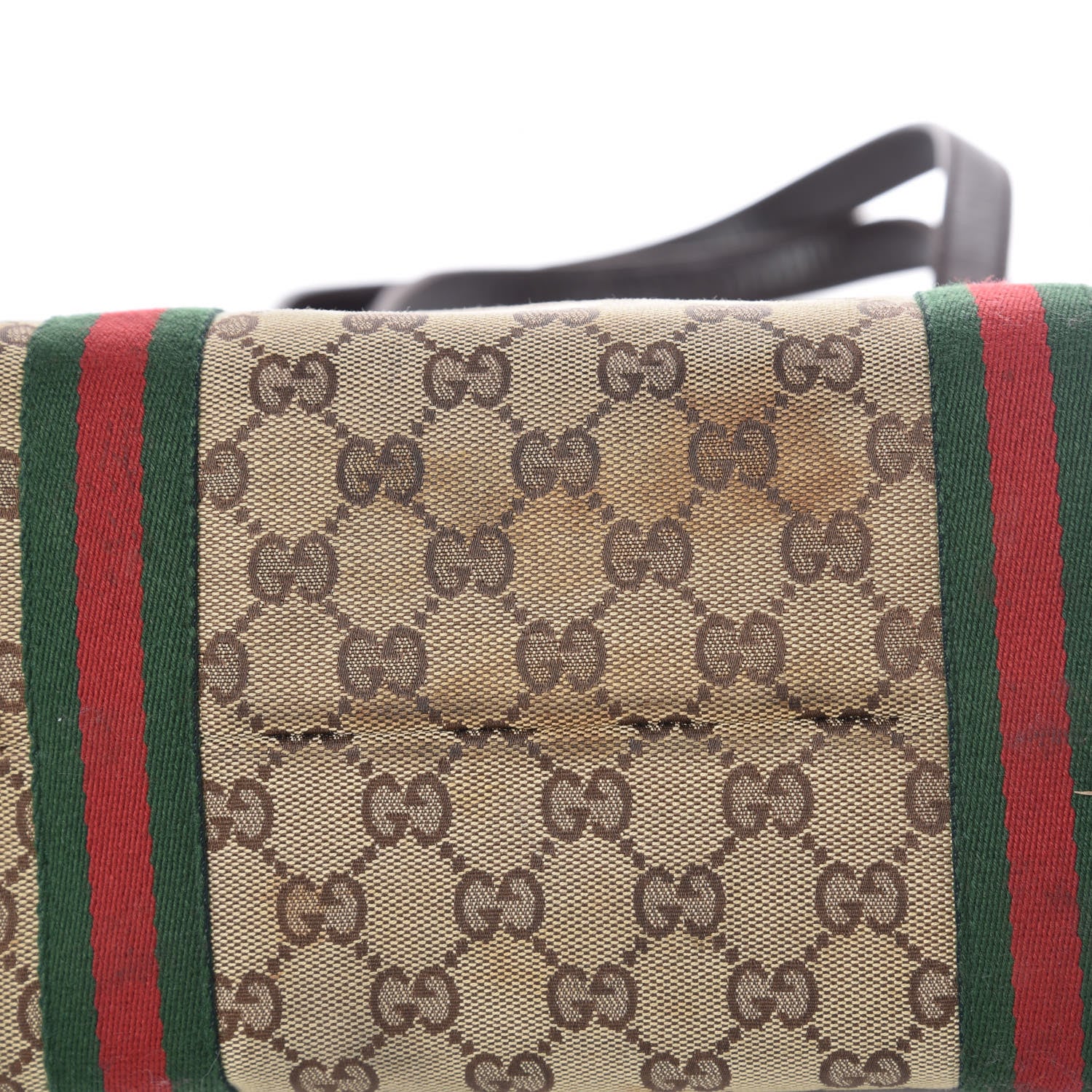 Gucci Monogram Medium Jolicoeur Tote Dark Brown 15 of 19