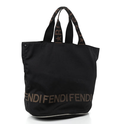 Fendi FF Canvas Bucket Bag Black 2 of 13