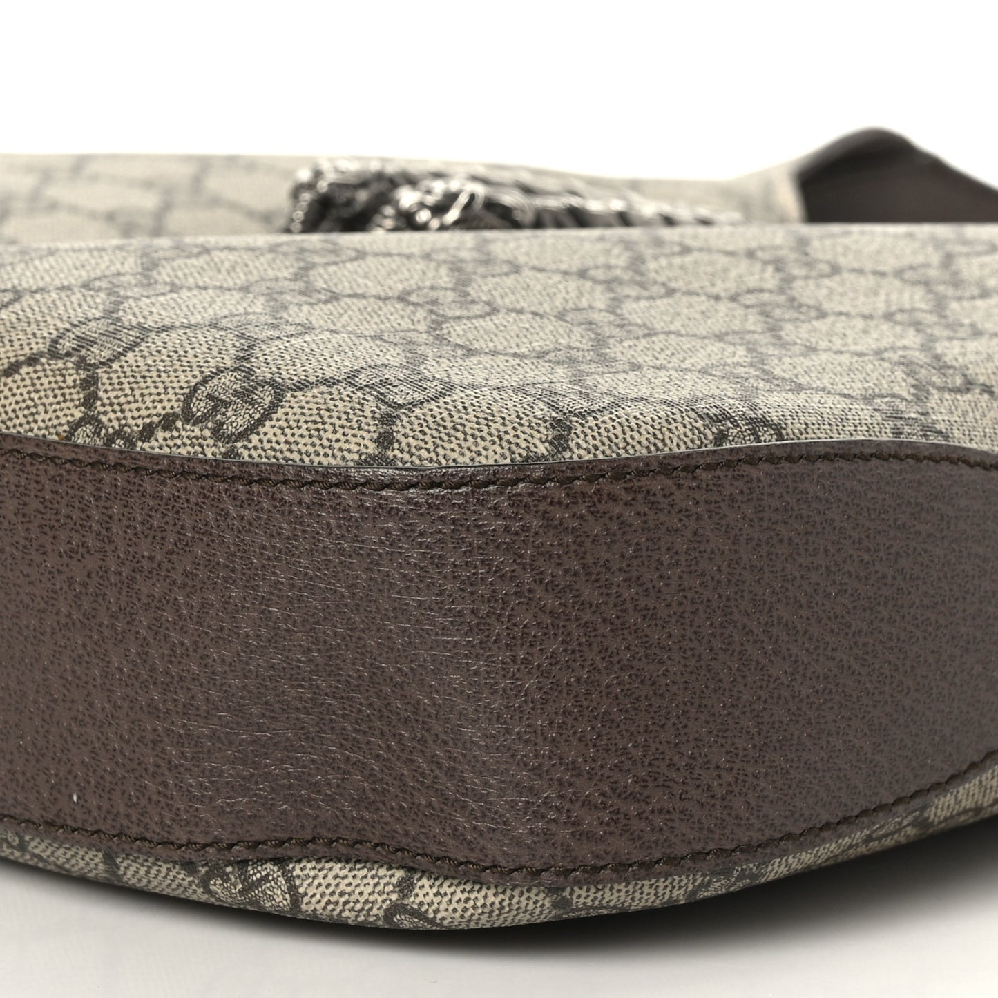 GG Supreme Monogram Web Medium Dionysus Hobo Brown