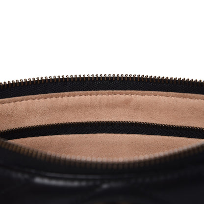 Gucci Calfskin Matelasse Mini GG Marmont Chain Bag Black 7 of 7