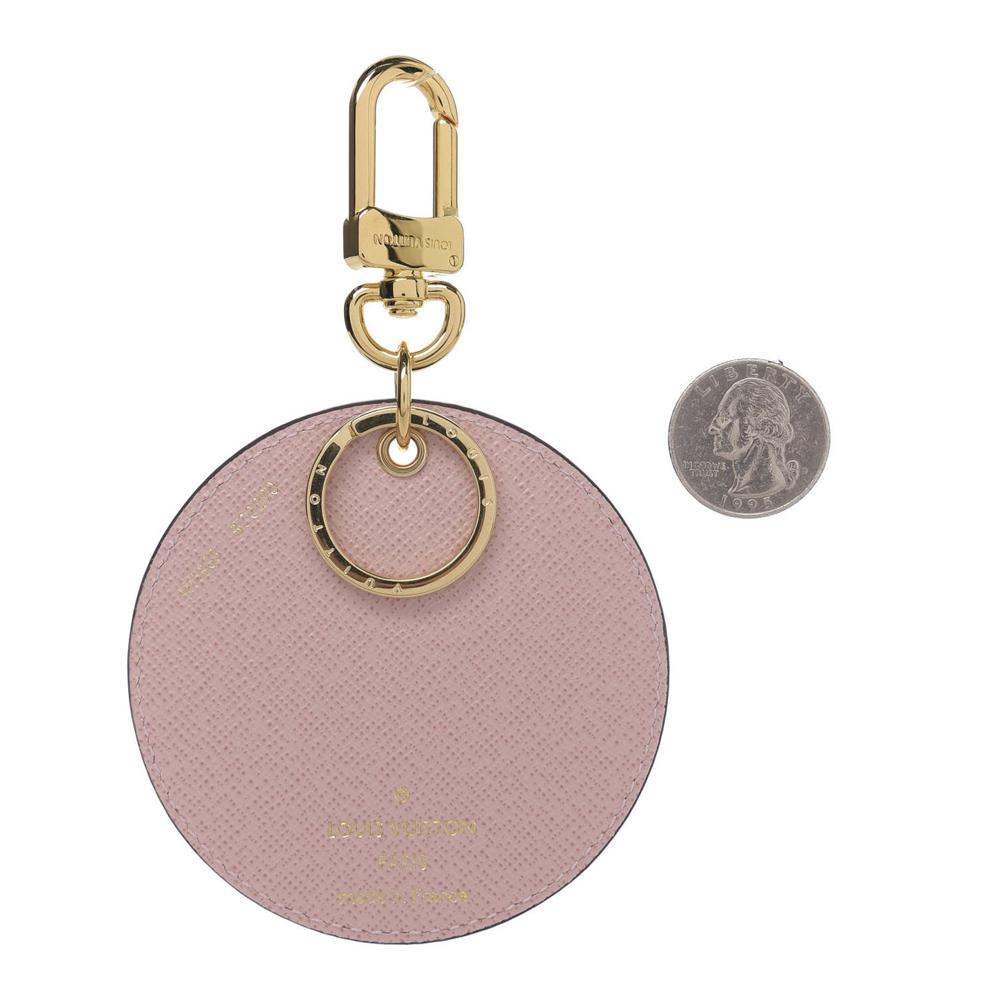 Monogram 2020 Christmas Animation Big Wheel Bag Charm Key Ring Rose Ballerine