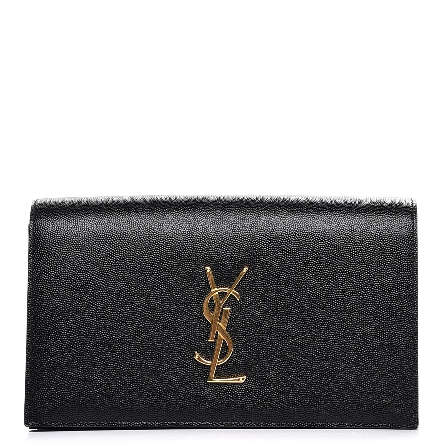 Grain De Poudre Classic Monogram Clutch Black