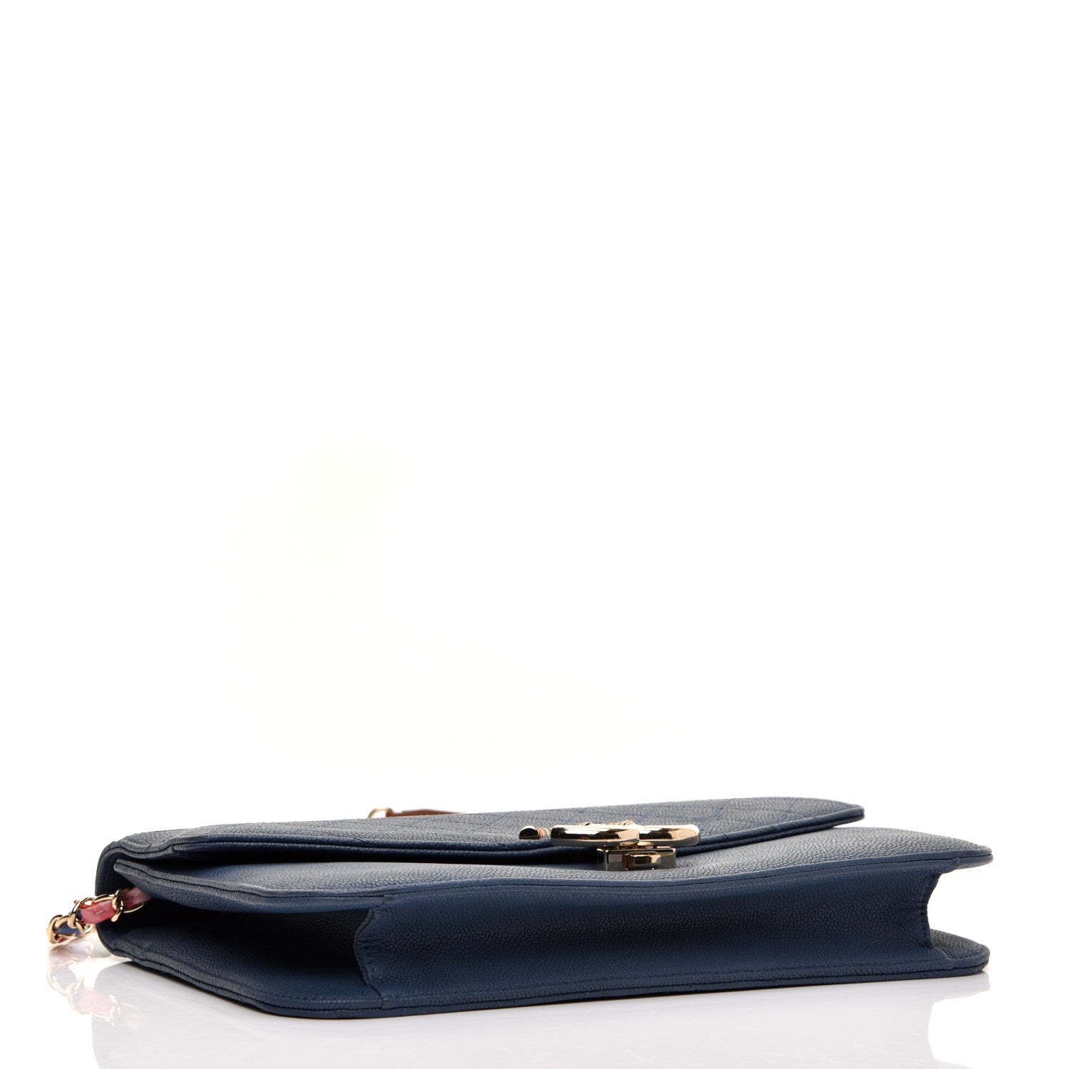 Chanel Grained Calfskin Quilted Cuba Flap Blue 4 of 11