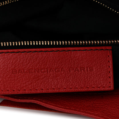 Balenciaga Sugar Goatskin Classic Gold Hardware Velo Rouge Coquelicot 7 of 15