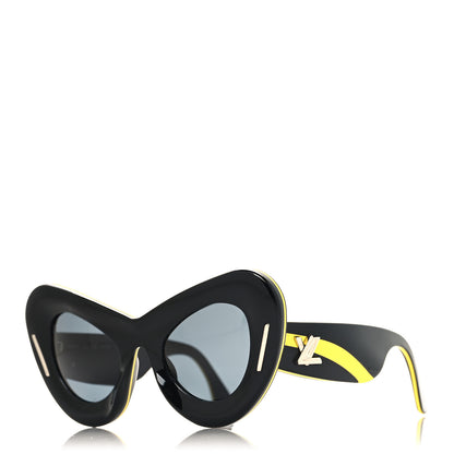 Louis Vuitton Acetate Cat Eye LV Sunglasses Z0835W Black 1 of 6