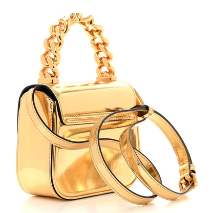 Versace Metallic Calfskin Mini La Medusa Bag Gold 3 of 9