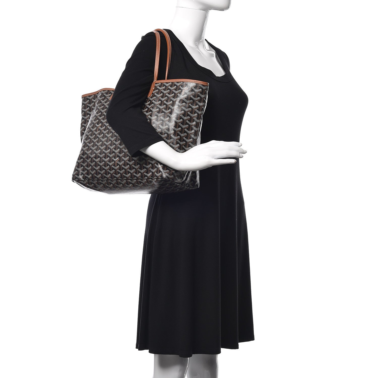 Goyard Goyardine Saint Louis PM Black Gold 2 of 10