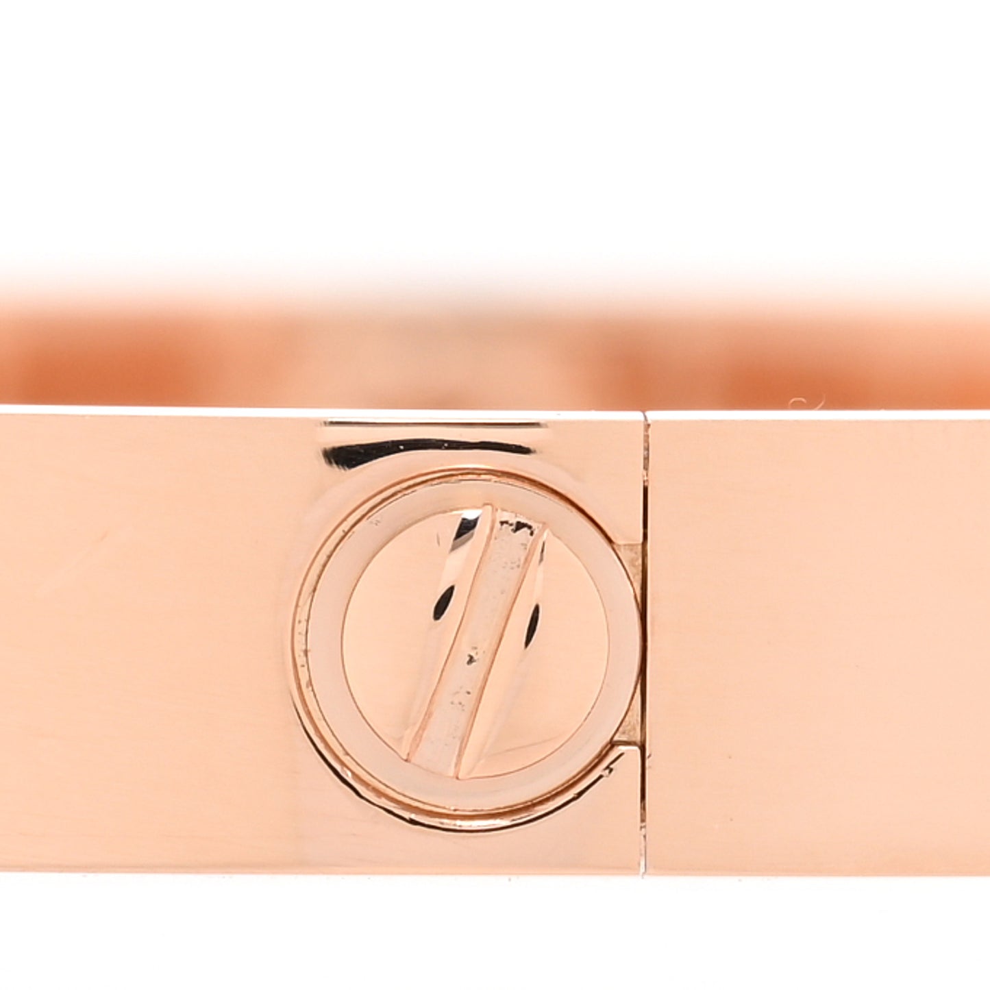 18K Pink Gold 10 Diamond LOVE Bracelet 17