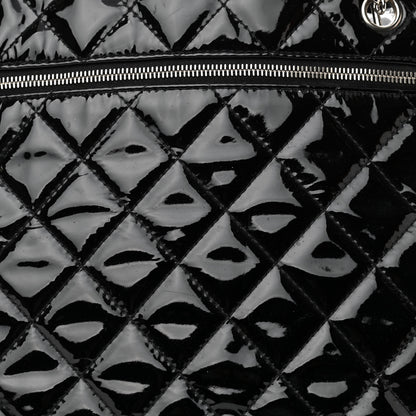 Chanel Patent Quilted Chic and Glitter Large Tote Black 7 of 9