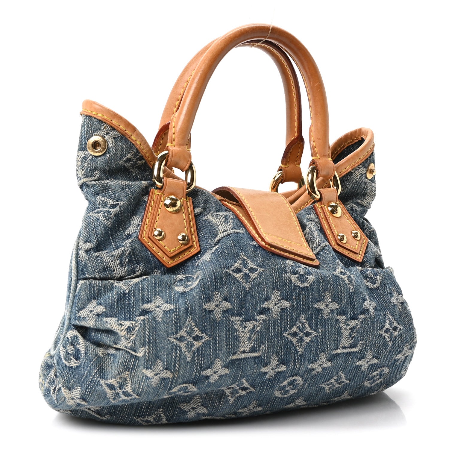 Louis Vuitton Monogram Denim Pleaty Blue 2 of 8