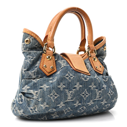 Louis Vuitton Monogram Denim Pleaty Blue 2 of 8