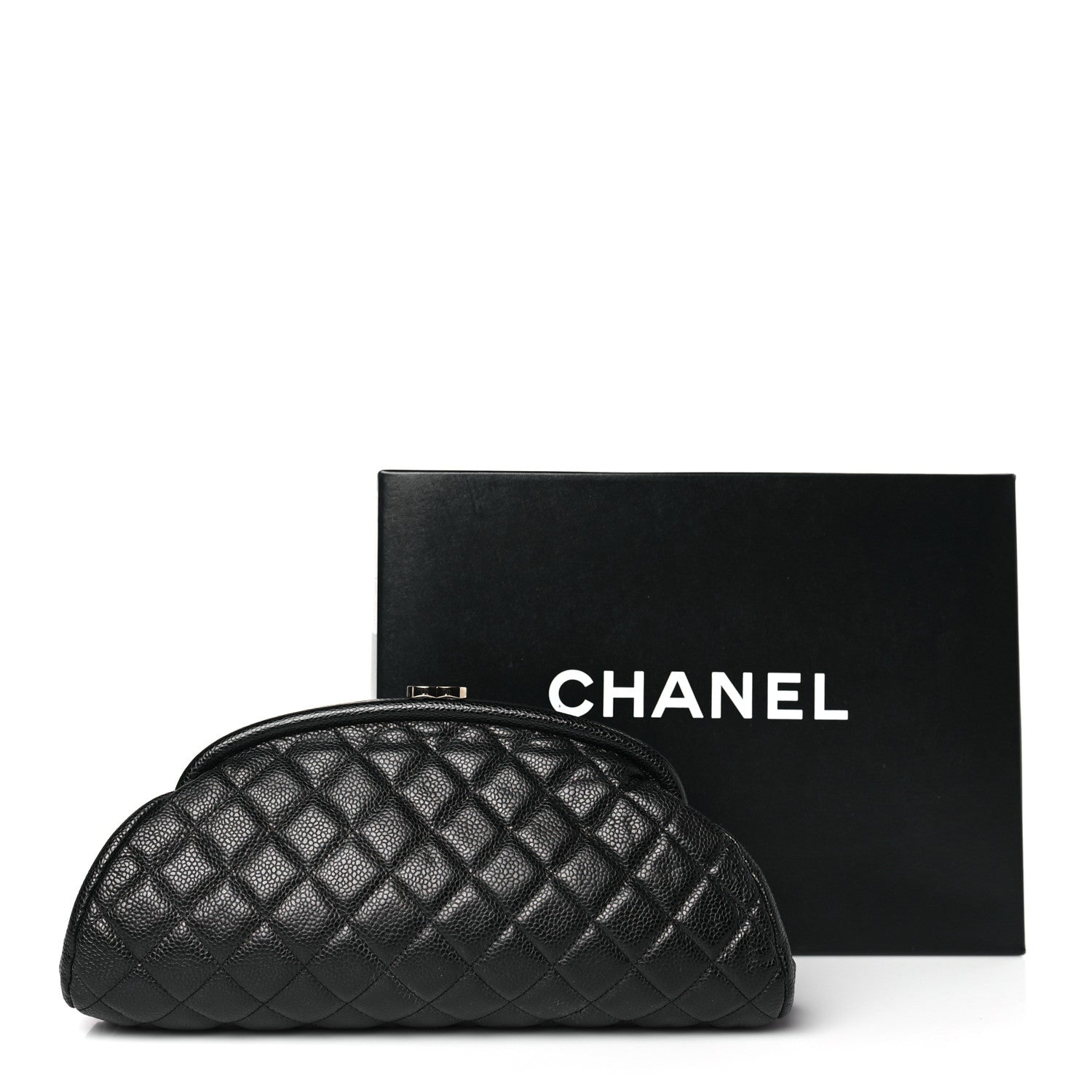 Chanel Caviar Quilted Timeless Clutch Black 10 of 10