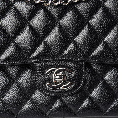 Chanel Caviar Quilted Medium Double Flap Black 8 of 13