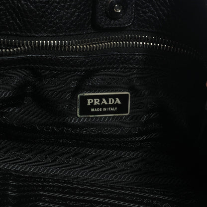 Prada Vitello Daino Braided Hobo Nero Black 6 of 10