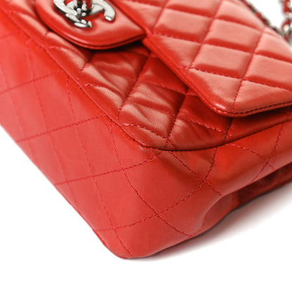 Chanel Lambskin Quilted Mini Rectangular Flap Red 15 of 16