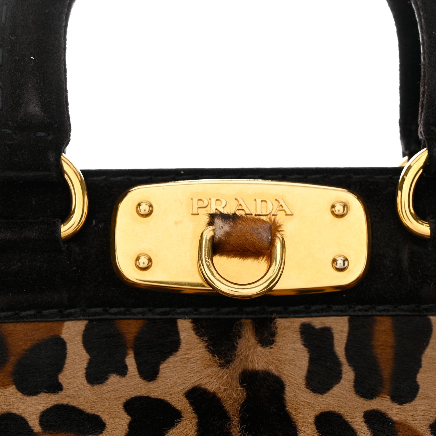 Prada Cavallino Leopard Print Tote Sabbia Moro 12 of 14