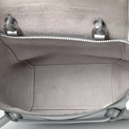 Celine Laminated Calfskin Nano Belt Bag Silver 5 of 12