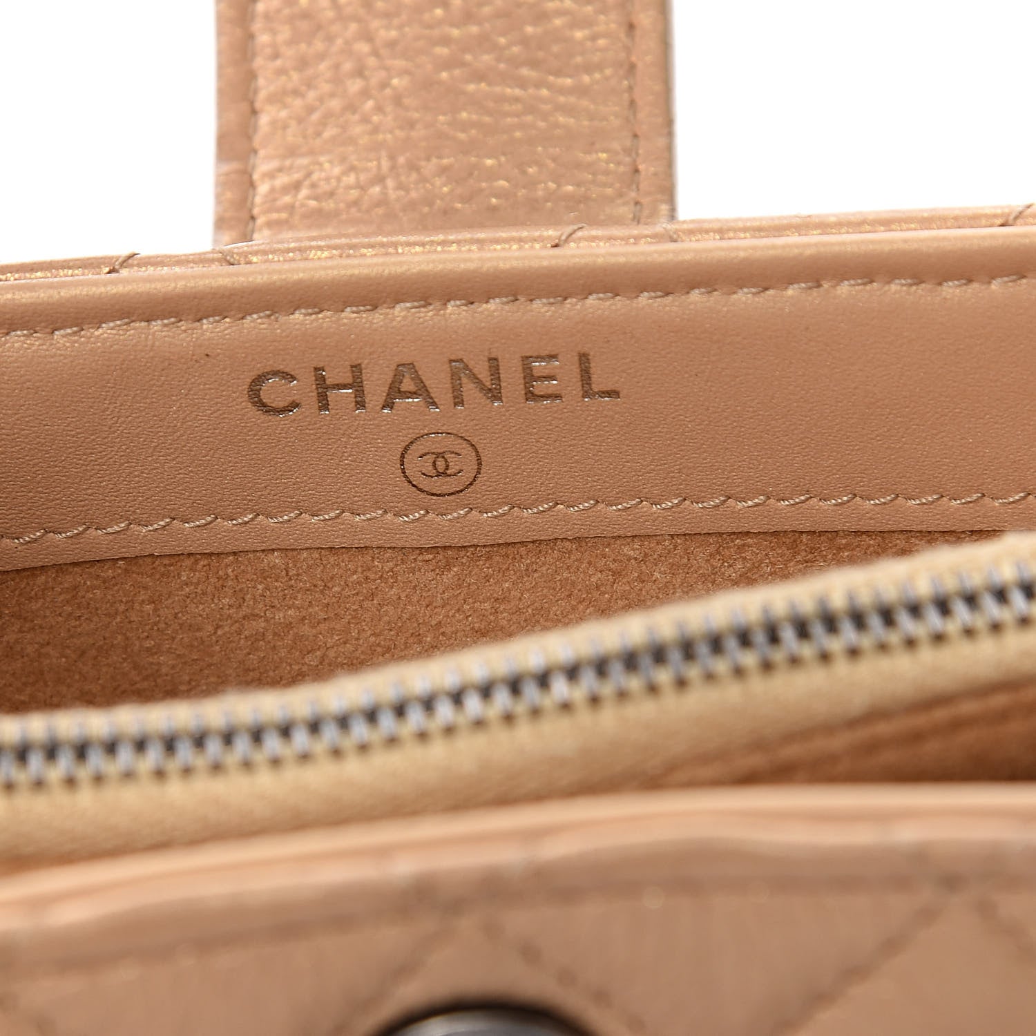 Chanel Metallic Aged Calfskin Lucky Charms 2.55 Reissue Mini Clutch With Chain Beige 6 of 13
