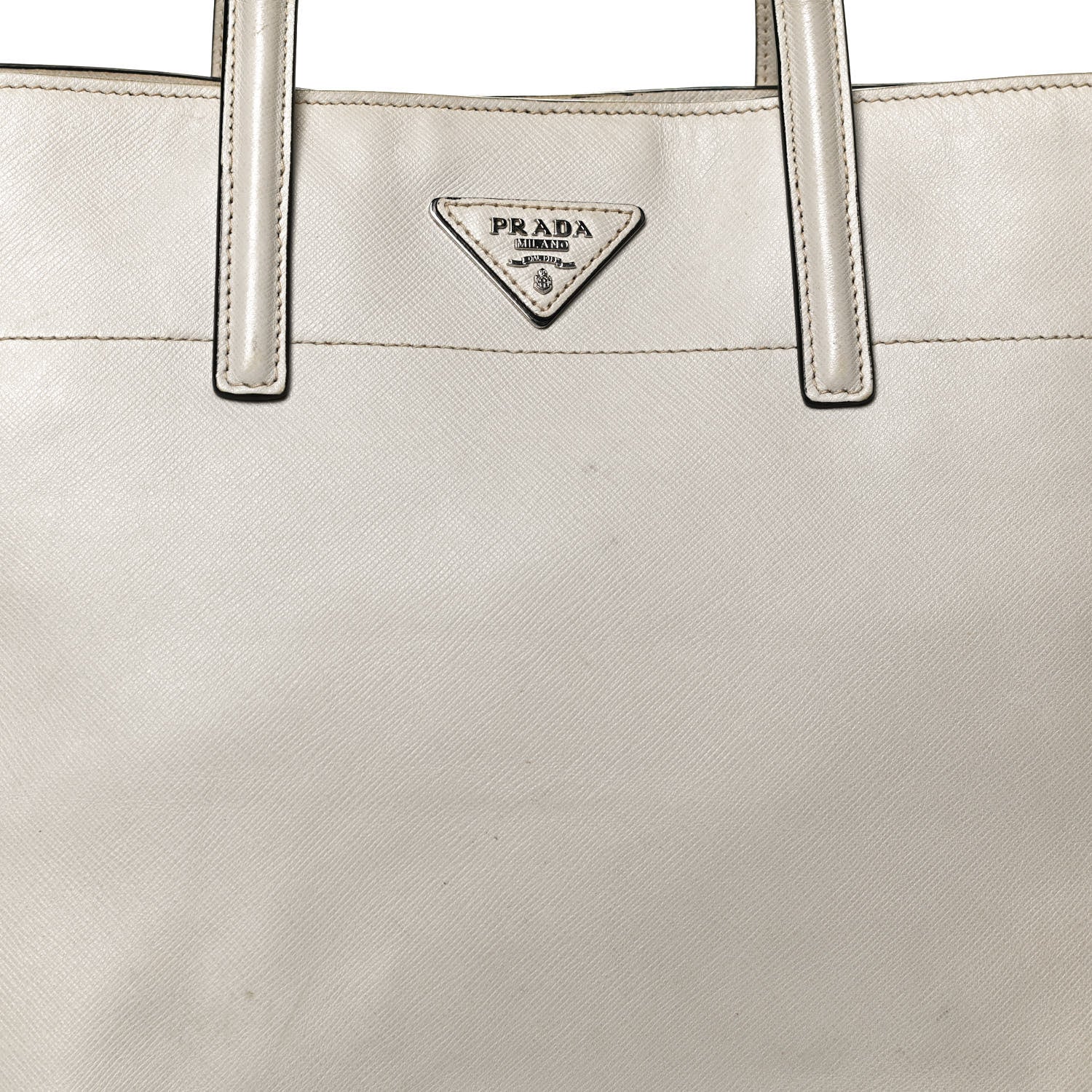 Prada Saffiano Soft Tote Talco 8 of 10
