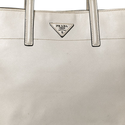 Prada Saffiano Soft Tote Talco 8 of 10