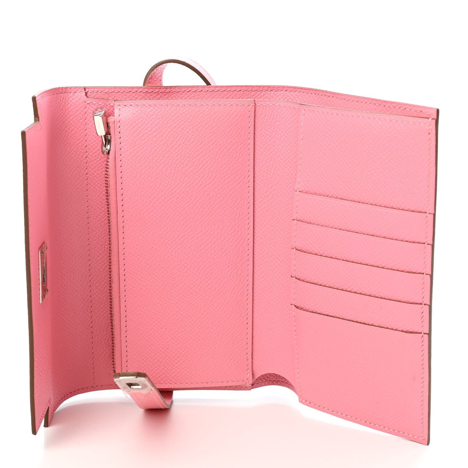 Hermes Epsom Medium Kelly Wallet Rose Confetti 3 of 4