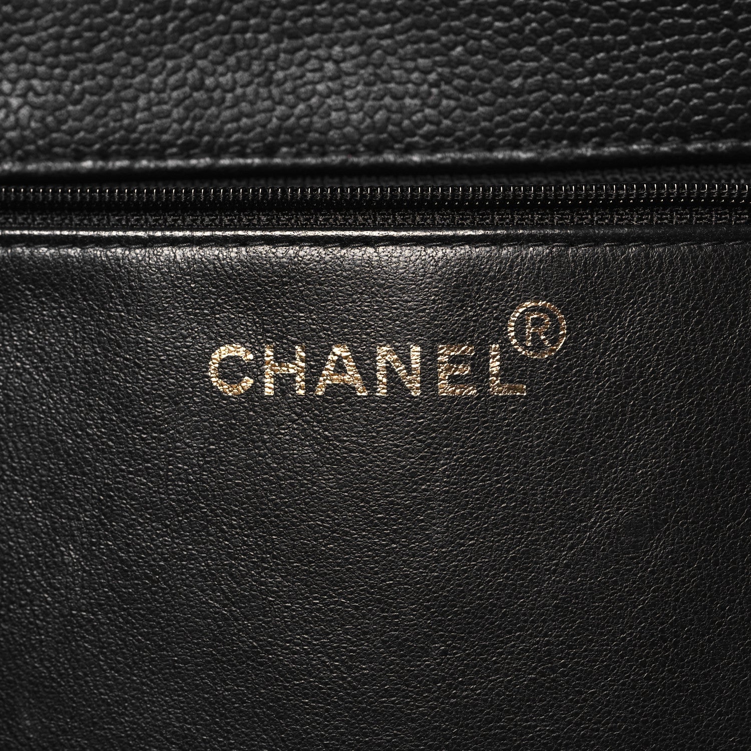 Chanel Caviar CC Shopper Tote Black 6 of 10