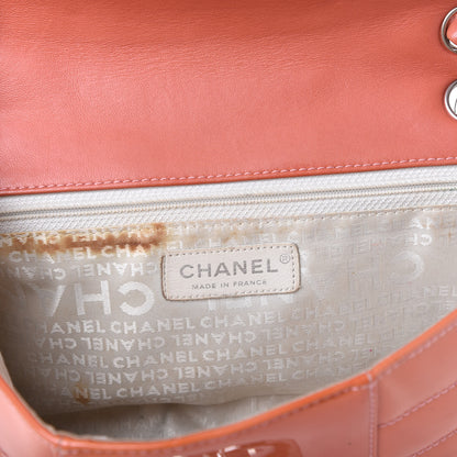 Chanel Patent Horizontal Quilted Medium Single Flap Pink 9 of 13