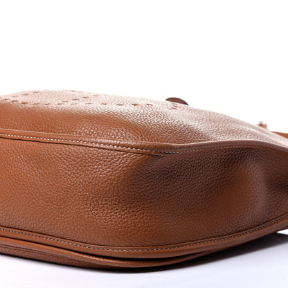 Hermes Taurillon Clemence Evelyne III GM Gold 9 of 10