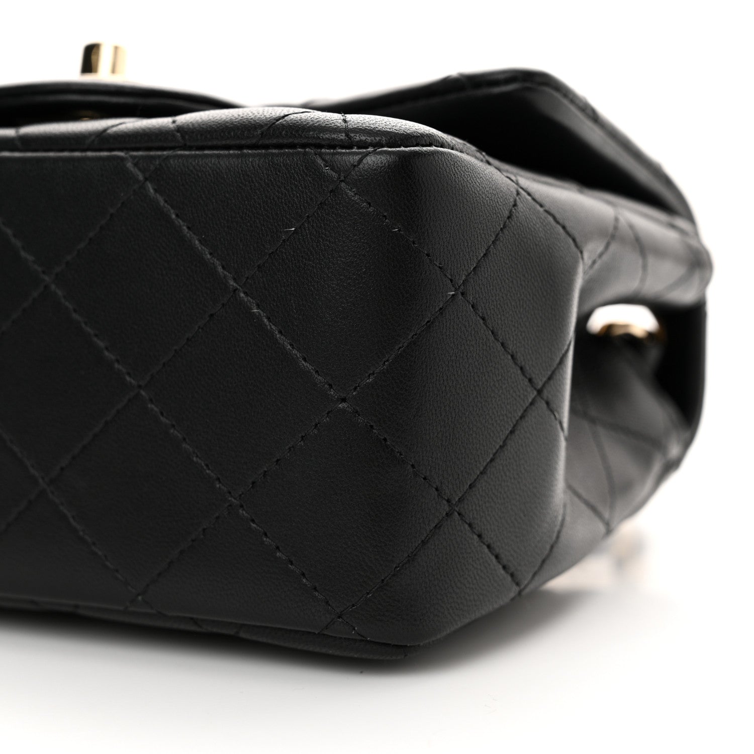 Chanel Lambskin Quilted Mini Square Flap Black 10 of 11
