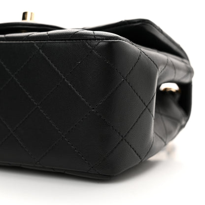 Chanel Lambskin Quilted Mini Square Flap Black 10 of 11