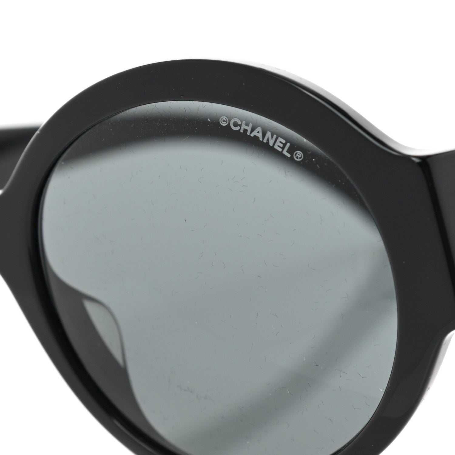 Chanel Acetate Round Sunglasses 5410-A Black 6 of 8