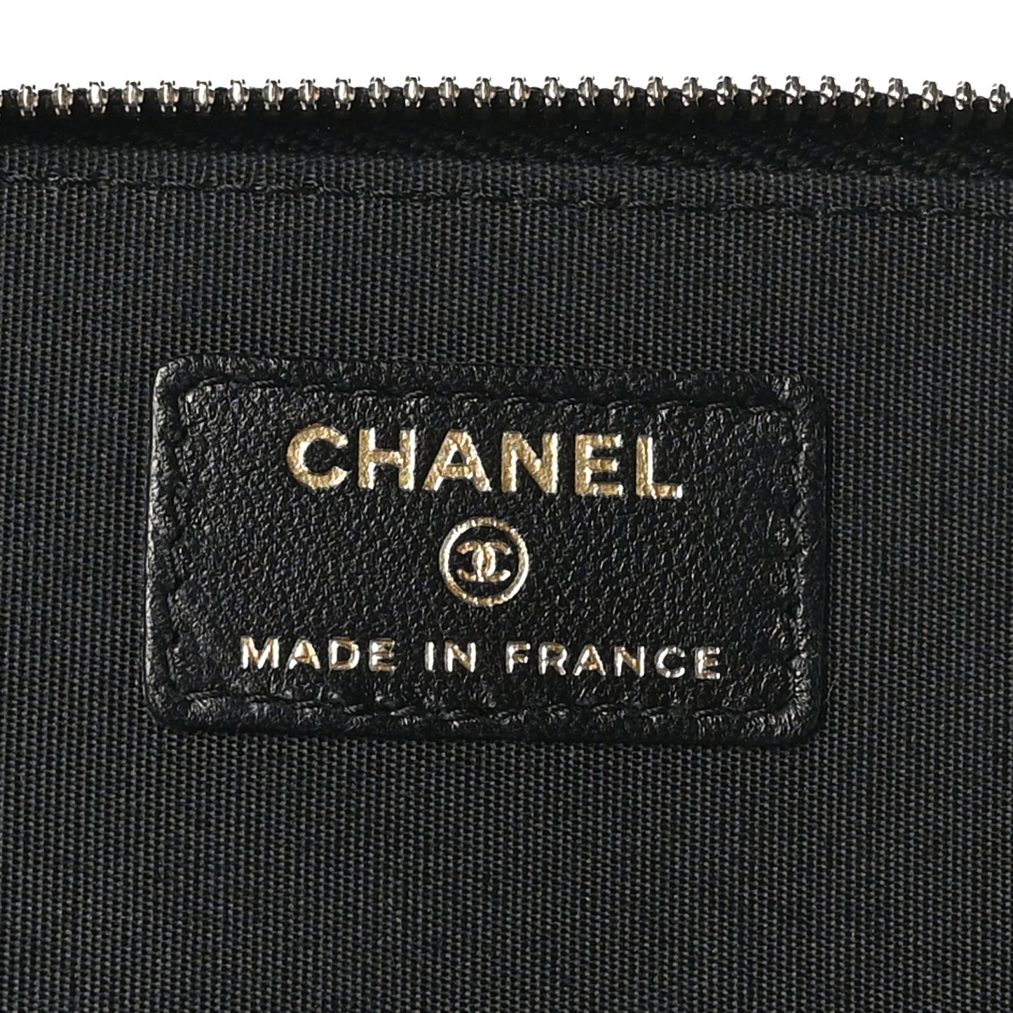 Lambskin Quilted Small Top Handle Vanity Case With Chain Black