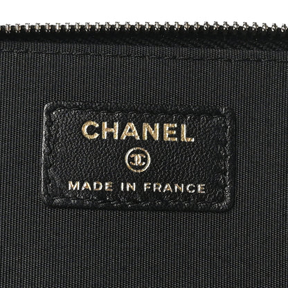 Chanel Lambskin Quilted Small Top Handle Vanity Case With Chain Black 6 of 10
