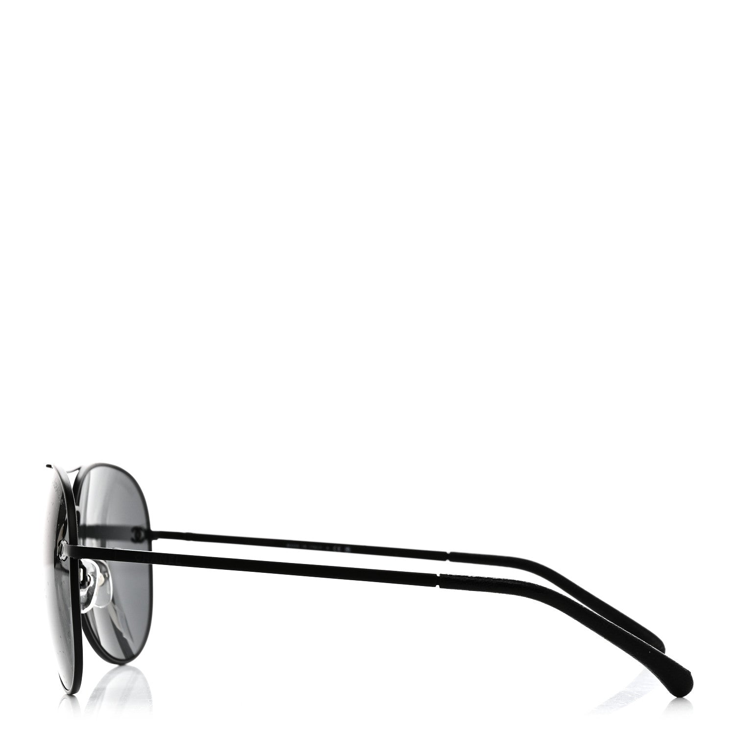 Chanel Aviator CC Sunglasses 4189-T-Q Black 3 of 7