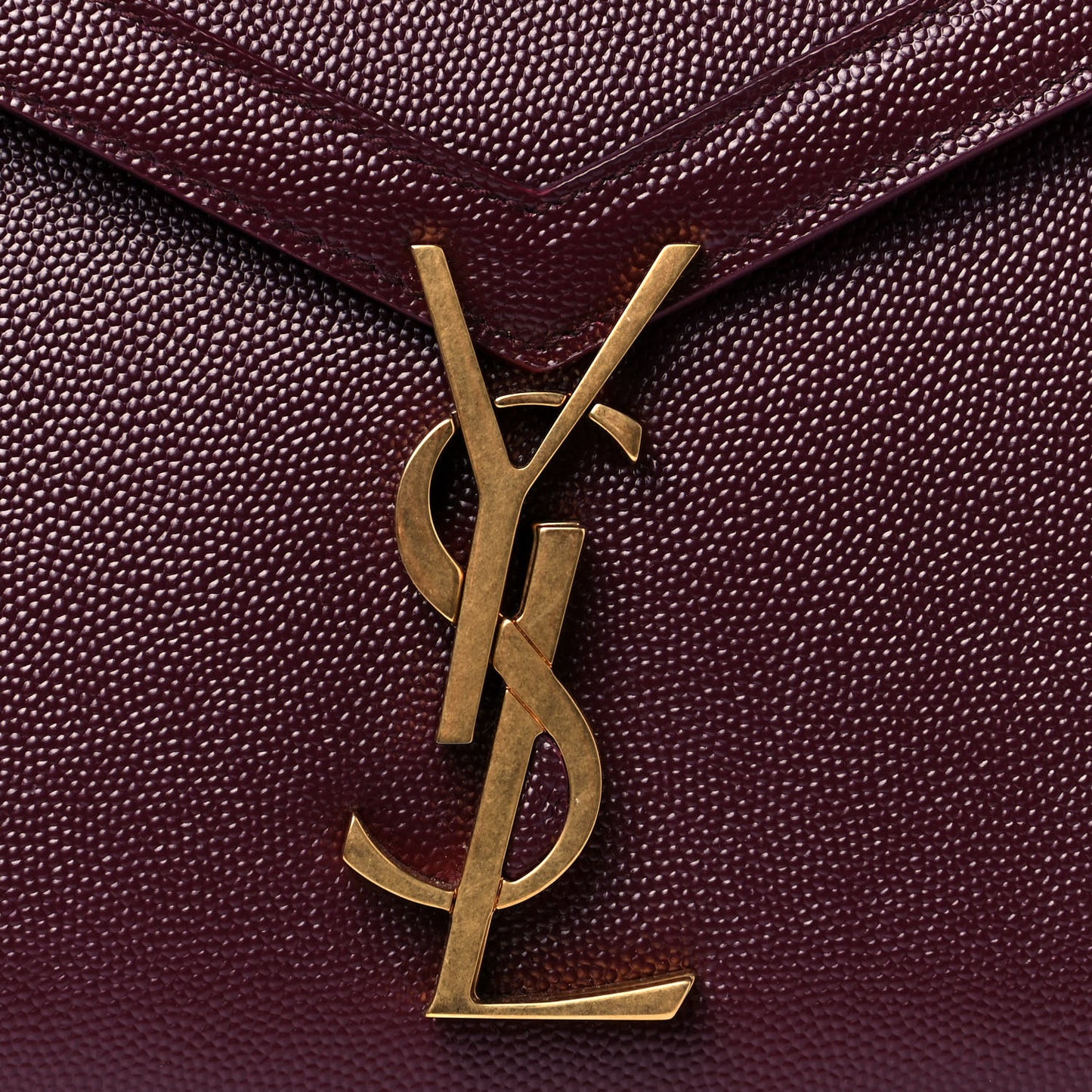Grain de Poudre Medium Classic Monogram Cassandra Top Handle Rouge Legion