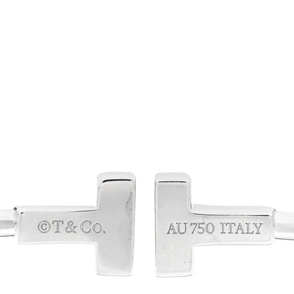 Tiffany 18K White Gold Narrow T Wire Bracelet 3 of 3