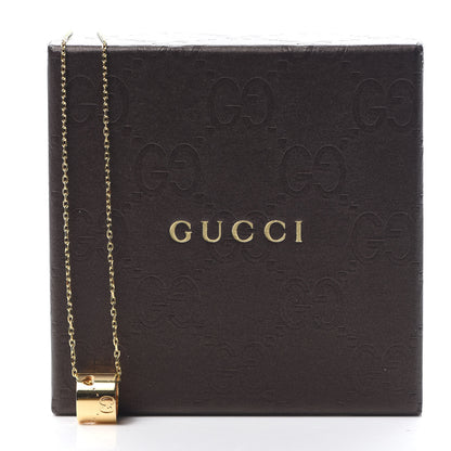 Gucci 18K Yellow Gold Icon Heart Twirl Pendant Necklace 5 of 5