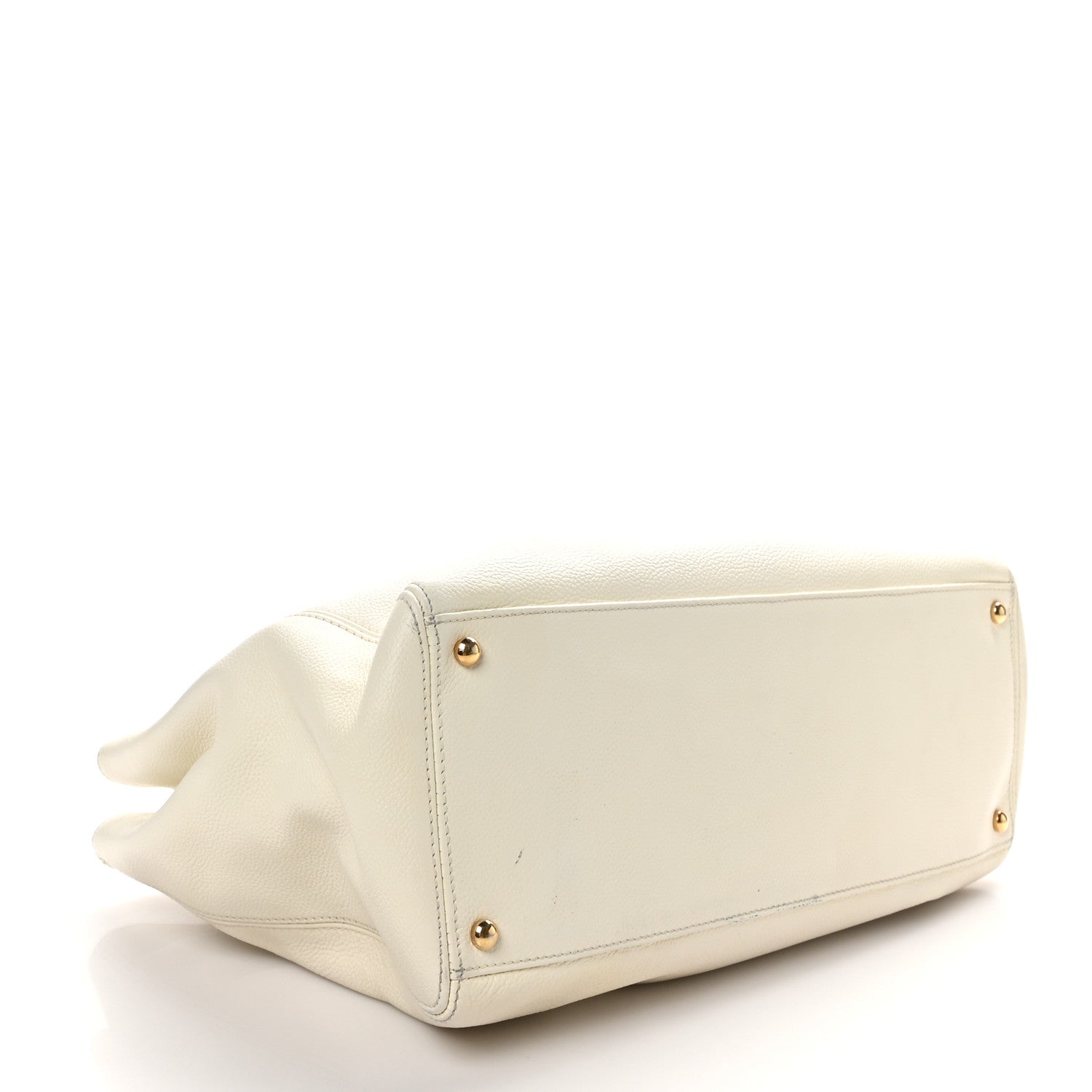 Chanel Calfskin Cerf Executive Shopper Tote White 4 of 11